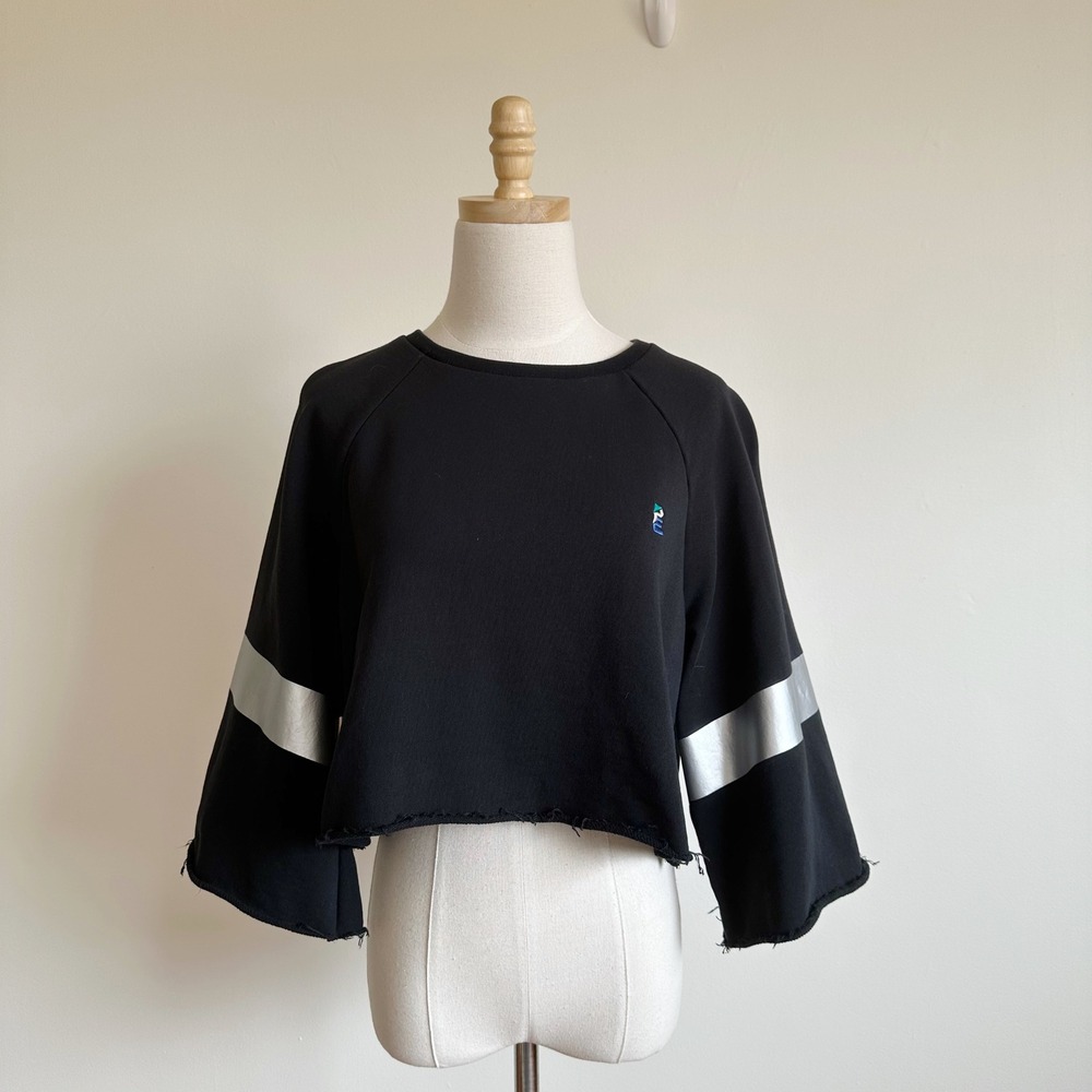 PE Nation Power Hitter Sweatshirt Size XS Cropped Oversized Sporty Athleisure